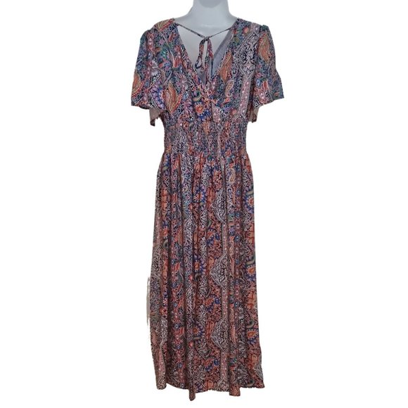 Multi-Color Boho Maxi Dress - Picture 2 of 6